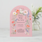 Spring Gate Garden Brautparty Celebration Einladung (Stehend Vorderseite)