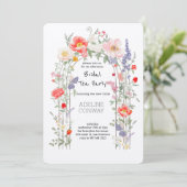 Spring Gate Garden Brautparty Celebration Einladung (Stehend Vorderseite)