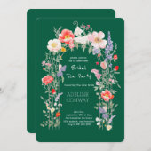 Spring Gate Garden Bridal Shower Celebration Einladung (Vorne/Hinten)