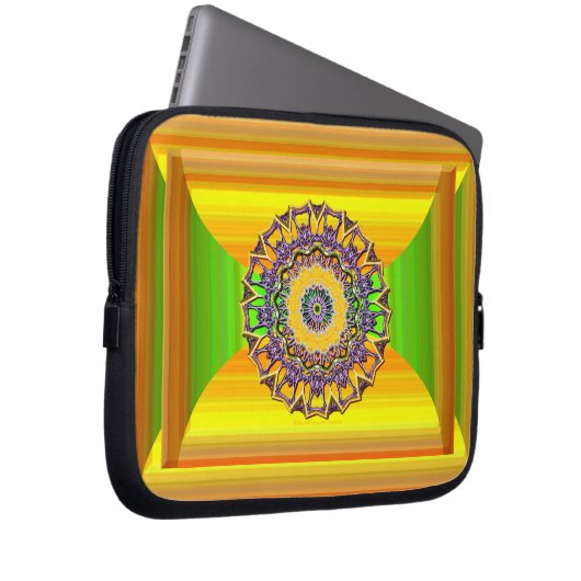 Spring Gem Mandala Laptopschutzhülle (Vorne Rechts)