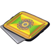 Spring Gem Mandala Laptopschutzhülle (Vorne Knopf)