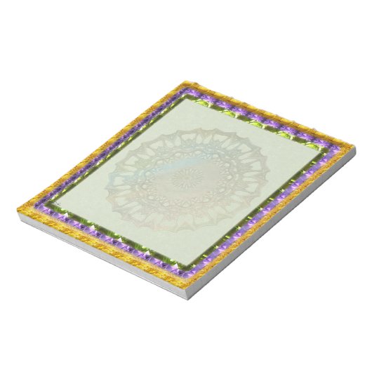 Spring Gem Mandala Notizblock (Rotiert)