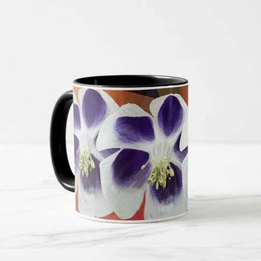 Spring Geometry Abstrakt Art Tasse (Vorderseite Links)