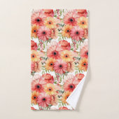 Spring Gerbera Daisy Daisies Blume Handtuch Set (Handtuch)