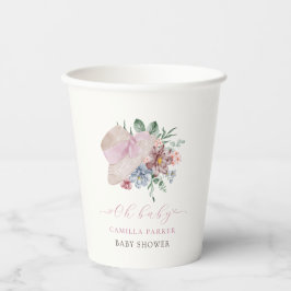 Spring Girl Garden Hat Baby Dusche Begrüßungszeich Pappbecher