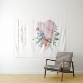 Spring Girl Garden Hat Baby Dusche Begrüßungszeich Wandteppich (Beispiel (Horizontal))