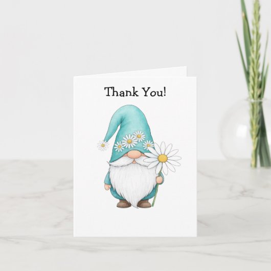 Spring Gnome Folded Card Karte (Vorderseite)