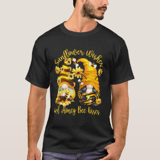 Spring Gnome Wünsche und Honey Bee Kisses T-Shirt