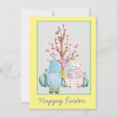 Spring Gnome Zuhause Happy Oaster Card Karte (Vorderseite)