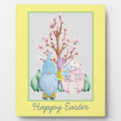 Spring Gnome Zuhause Happy Oaster Fotoplatte (Vorderseite)