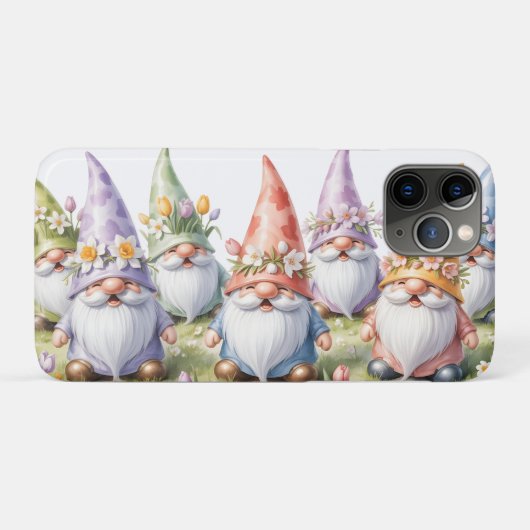 Spring Gnomes in a Meadow Case-Mate iPhone Hülle (Rückseite (Horizontal))