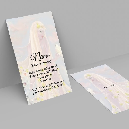 Spring Goddess Business Card Visitenkarte