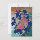 Spring Goddess Butterfly Art Dankeskarte (Vorderseite)