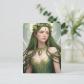 Spring Goddess Postcard Postkarte (Stehend Vorderseite)