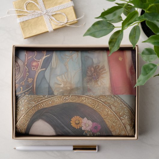 SPRING GODESS DECOUPAGE TISSUPAPIER SEIDENPAPIER (Geschenk)