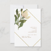 Spring Gold & White Einfach Gerettet Datum Save The Date (Vorderseite)