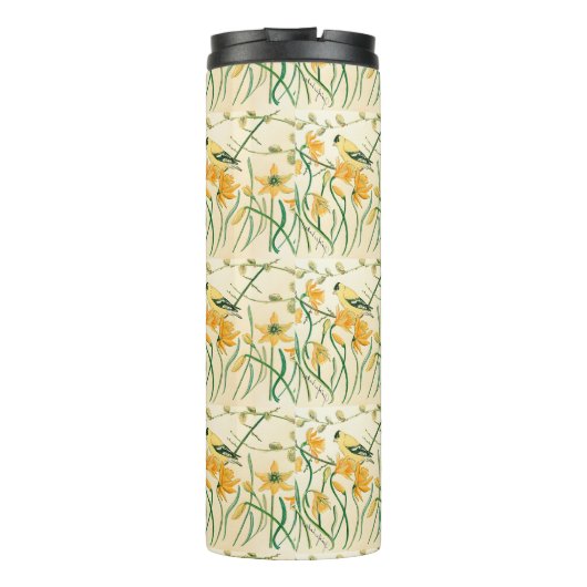 Spring Goldfinch Bowl Thermosbecher (Rückseite)