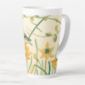 Spring Goldfinch Latte Tasse (Rechte Ecke)
