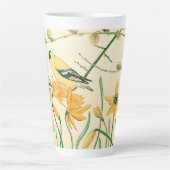 Spring Goldfinch Latte Tasse (Vorderseite)