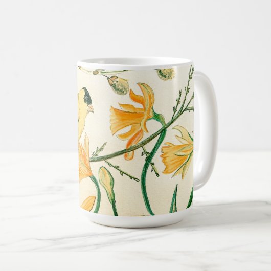 Spring Goldfinch-Tasse Kaffeetasse (VorderseiteRechts)