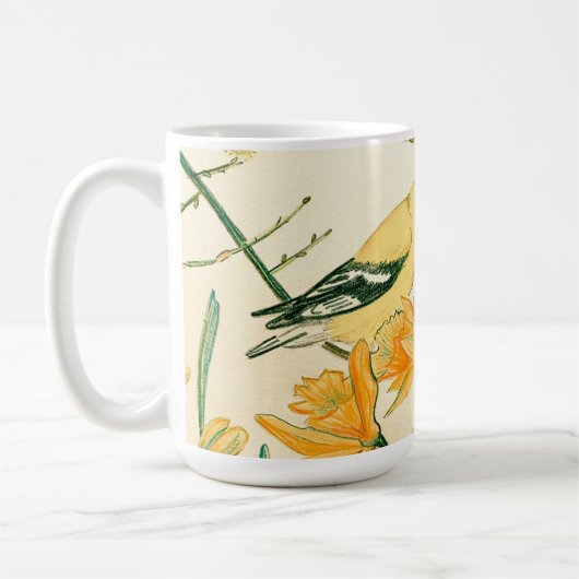 Spring Goldfinch-Tasse Kaffeetasse (Links)