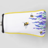 Spring Golf Head Cover Blume und Bienen Golf Headcover (Vorderseite)
