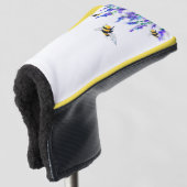 Spring Golf Head Cover Blume und Bienen Headcover (3/4 Vorderseite)