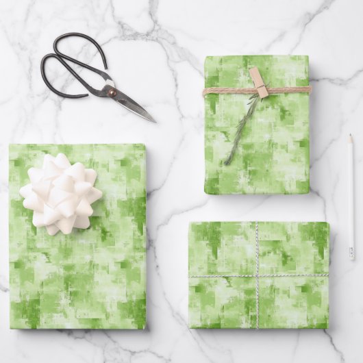 Spring Green Abstrakt Geschenkpapier Set (Vorderseite)