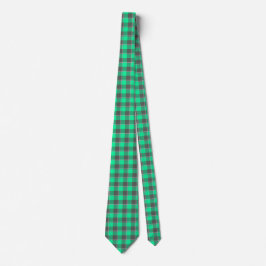 Spring Green and Finlandia Plaid Neck Tie Krawatte