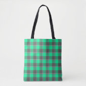 Spring Green and Finlandia Plaid Tasche (Vorderseite)