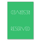 Spring Green Einfach reserviert Sitzfläche Zelt Ze Tischnummer (Vorderseite)