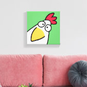 Spring Green ernstes CHICKEN von Sandra Boynton Leinwanddruck (Insitu (Wohnzimmer))