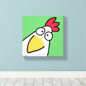 Spring Green ernstes CHICKEN von Sandra Boynton Leinwanddruck (Insitu (Holzboden))