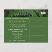 Spring Green Farn Blätter Brautdusche Einladung (Rückseite)