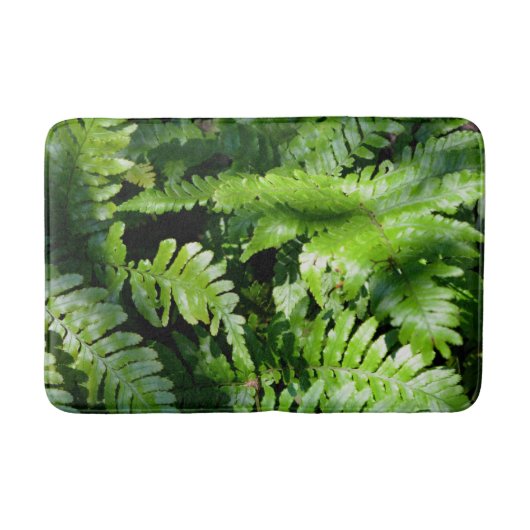 Spring Green Ferns Badematte (Vorderseite)