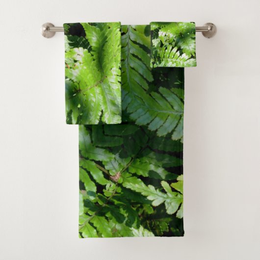 Spring Green Ferns Badhandtuch Set (Insitu)