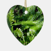 Spring Green Ferns boho botanisch Keramik Ornament (Rechts)
