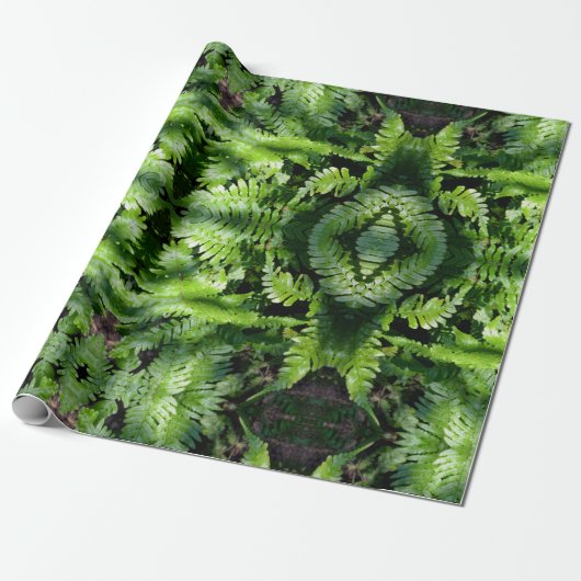 Spring Green Ferns Geschenkpapier (Ungerollt)