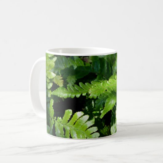 Spring Green Ferns Kaffeetasse (Vorderseite Links)
