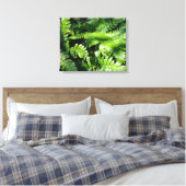 Spring Green Ferns Leinwanddruck (Insitu (Schlafzimmer))
