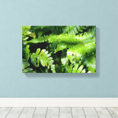 Spring Green Ferns Leinwanddruck (Insitu (Holzboden))