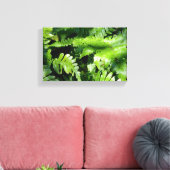 Spring Green Ferns Leinwanddruck (Insitu (Wohnzimmer))