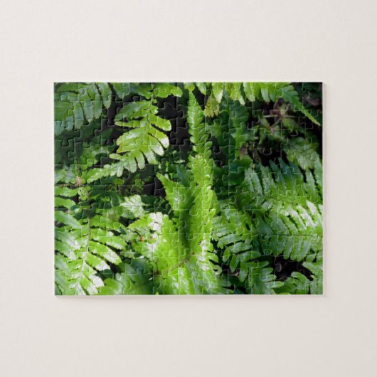 Spring Green Ferns Puzzle (Horizontal)