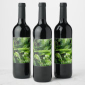 Spring Green Ferns Weinetikett (Flaschen)