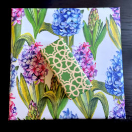 Spring Green & Gold Hyacinth Geschenkpapier Set