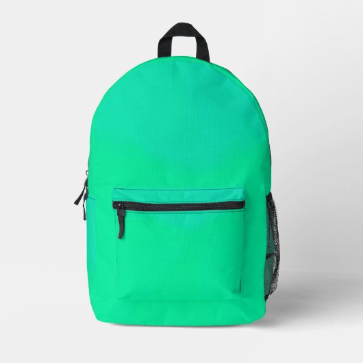 Spring Green Gradient  Bedruckter Rucksack (Vorderseite)