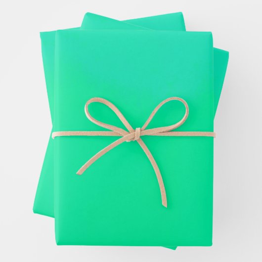Spring Green Gradient  Geschenkpapier Set (Beispiel)