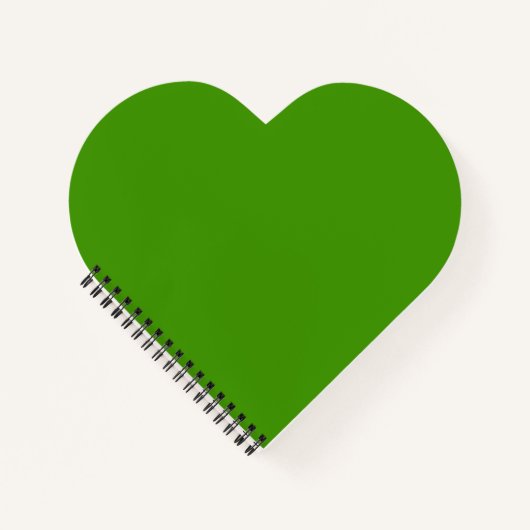 Spring Green Heart Notizblock (Vorderseite)