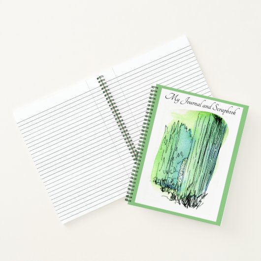 Spring Green Journal / Scrapbook / Notebook Notizblock (Innenseite)