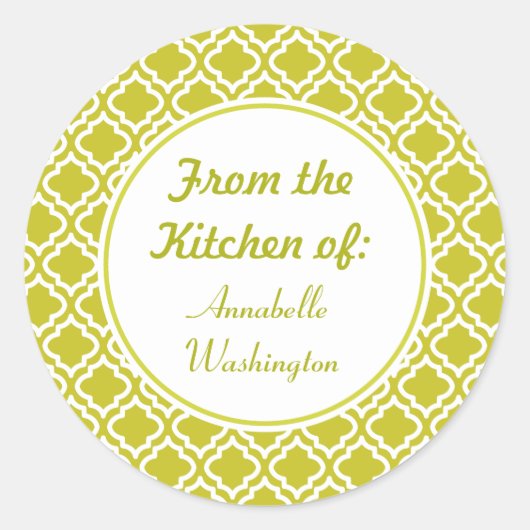 Spring Green Kitchen Stickers (Vorderseite)